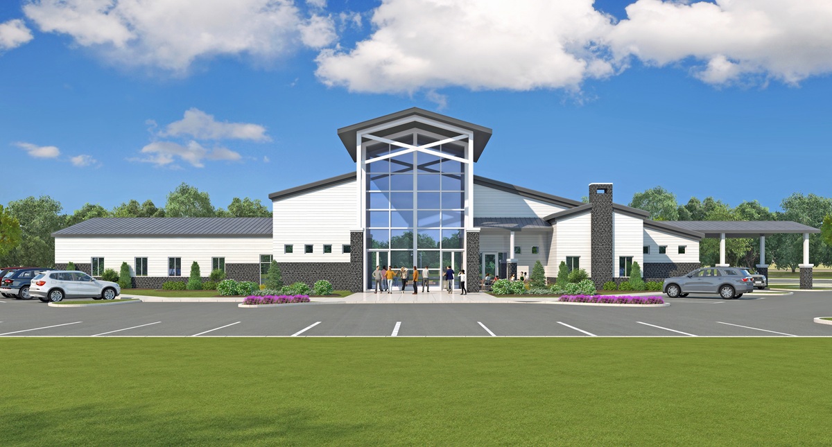 Church exterior rendering