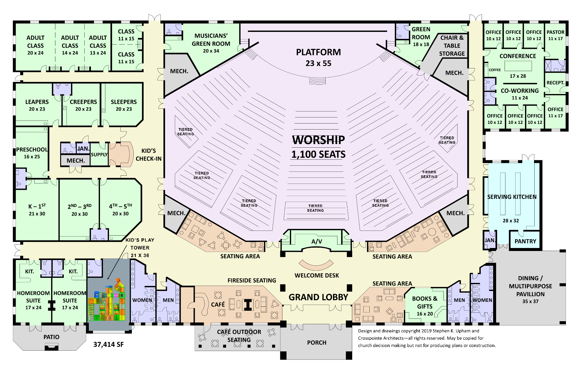 Innovation Plan church floor plan